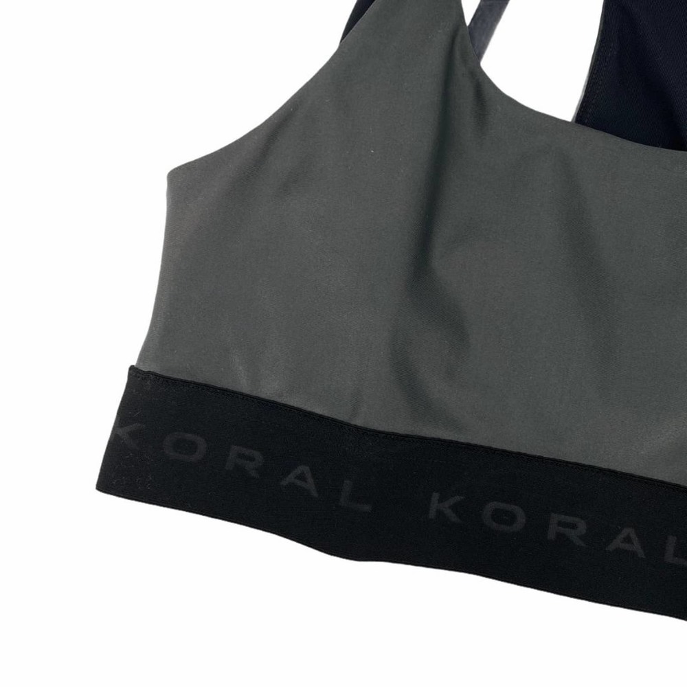 NEW Koral Downbeat Nursing Sports Bra Gunmetal - Picture 2 of 9